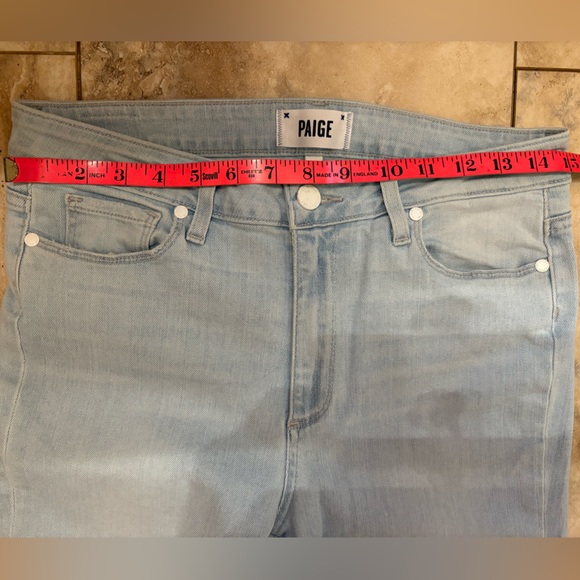 NWOT PAIGE High Rise Bell Canyon Flare Jeans In Powell Wash Women’s 30 - Picture 9 of 10
